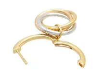 Cartier　カルティエ　トリニティピアス　3カラー　ダイヤモンド　YG　WG　PG　6.8g　 B8301465　2143200635240　【200】