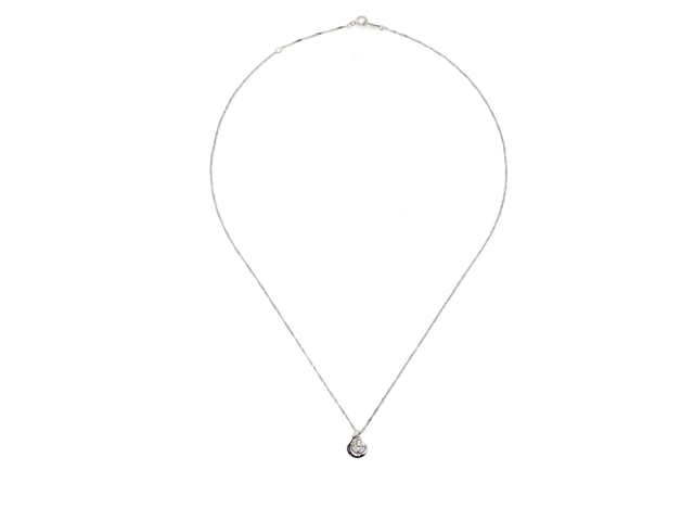 JEWELRY ジュエリー 貴金属・宝石 ネックレス WG ホワイトゴールド ダイヤモンド 約1.3g 2143200509466【200】