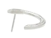 Tiffany & Co. tワンフープピアス ホワイトゴールド ティファニー T T