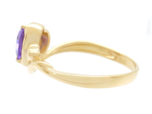 JEWELRY 貴金属・宝石 リング 指輪 アメジスト AM K18 ゴールド