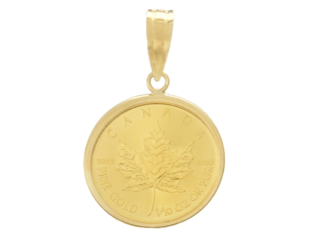 JEWELRY　ジュエリー　貴金属・宝石　ペンダントトップ　金貨　コイン　K24/K18　ゴールド　約3.6g　2144000228724【200】