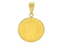 JEWELRY　ジュエリー　貴金属・宝石　ペンダントトップ　金貨　コイン　K24/K18　ゴールド　約3.6g　2144000228724【200】