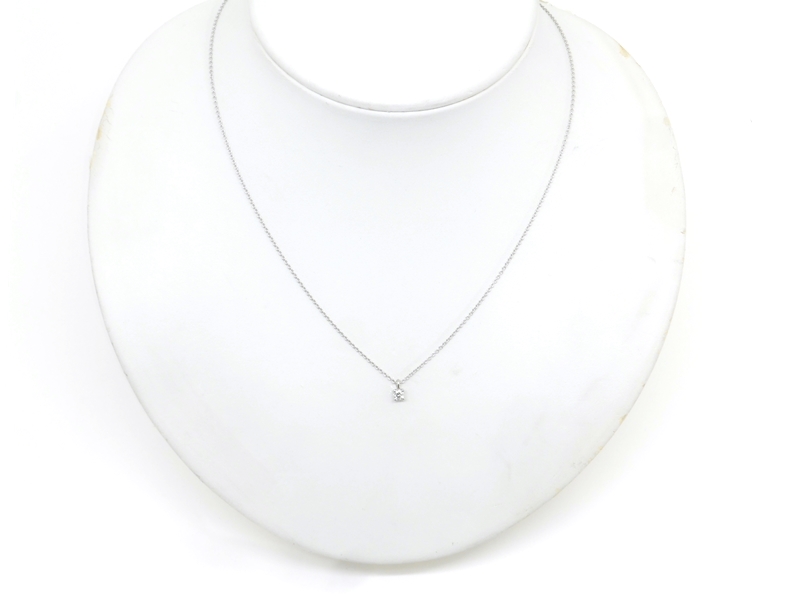 新品未使用　18k ソリティアダイアモンドネックレス ティファニー TIFFANY & CO. / ソリティア ネックレス【中古