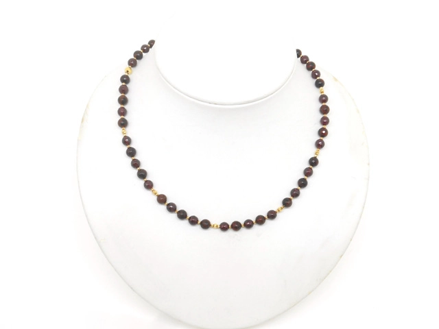 JEWELRY　貴金属・宝石　磁気ネックレス　K18　ゴールド　十勝石　19.9g（2147100577518）【200】