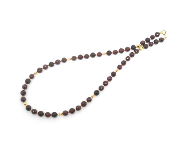 JEWELRY　貴金属・宝石　磁気ネックレス　K18　ゴールド　十勝石　19.9g（2147100577518）【200】