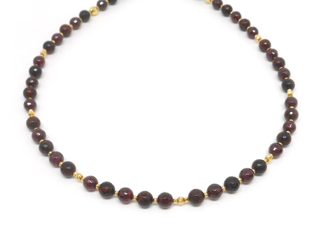 JEWELRY　貴金属・宝石　磁気ネックレス　K18　ゴールド　十勝石　19.9g（2147100577518）【200】