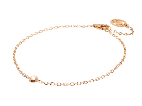 Cartier カルティエ ダムール ブレスレット PG ピンクゴールド ダイヤモンド SM 2.2g B6040300 2147100580235 【200】
