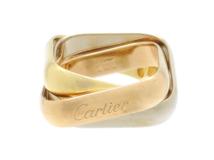 Cartier　カルティエ　トリニティリング　LM　ラージモデル　3カラー　18.9g　57号　日本サイズ17号　2143100473003　【200】