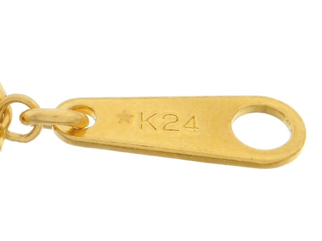 GINZA TANAKA ギンザタナカ ブレスレット K24 3.8g 約17.7cm