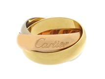 Cartier　カルティエ　トリニティリング　指輪　ゴールド　PG/WG/YG　3カラー　15.7g　55号（2147100588309）【200】