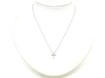 TIFFANY&CO ティファニー スモールクロス ネックレス プラチナ D