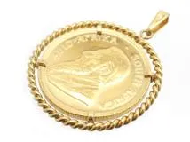 JEWELRY　貴金属・宝石　トップ　金貨　コイン　K22　K18　ゴールド 10.7g （2120000258497）【200】