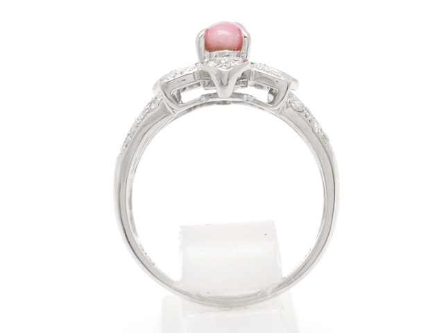 JEWELRY 貴金属・宝石 コンクパール リング PT1000 プラチナ 0.76ct D0.50ct 8.3g 14号 ソーティング 三越ジュエリー 2143800161040 【200】