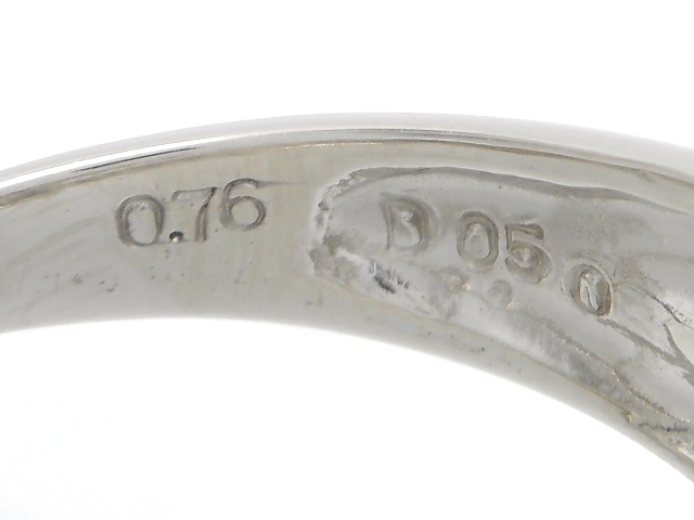 JEWELRY 貴金属・宝石 コンクパール リング PT1000 プラチナ 0.76ct D0.50ct 8.3g 14号 ソーティング 三越ジュエリー 2143800161040 【200】