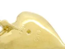 JEWELRY　貴金属・宝石　ネックレス　イエローゴールド　K18　ダイヤモンド　2.6g（2120700019602）【200】