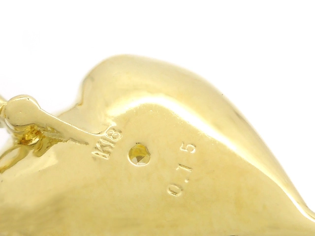 JEWELRY　貴金属・宝石　ネックレス　イエローゴールド　K18　ダイヤモンド　2.6g（2120700019602）【200】