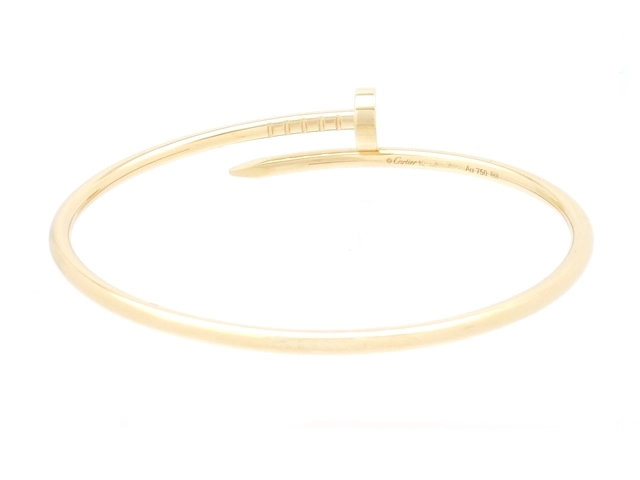 Cartier　カルティエ　ジュストアンクル　ブレスレット　YG　イエローゴールド　9.4g　17号　2143000659453　【200】