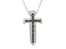 DAMIANI ダミアーニ　スパーダネックレス　YOSHIDAスペシャルモデル　WG　ホワイトゴールド　ブラックダイヤモンド　ブルニートブラック　5.6g　20096862　2143000715098　【200】