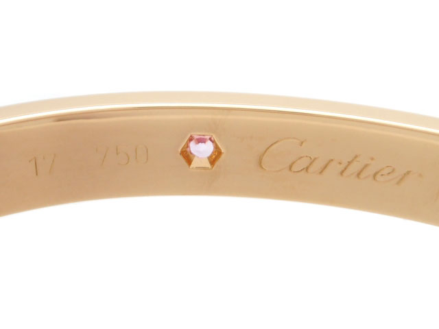 Cartier　カルティエ　貴金属・宝石　ラブブレスレット　バングル　ピンクサファイア　PG　ピンクゴールド　30.8g　17号　旧型　 2147200410470　【200】