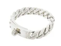 HERMES　エルメス　ケリーグルメット　ブレスレット　GM　シルバー　SV　72.2g　H120432（2143200611176）【200】
