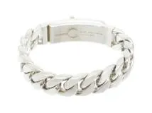 HERMES　エルメス　ケリーグルメット　ブレスレット　GM　シルバー　SV　72.2g　H120432（2143200611176）【200】