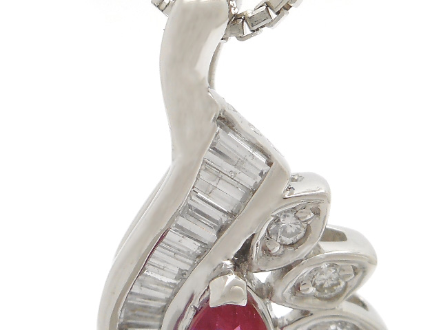 JEWELRY 貴金属・宝石 ネックレス プラチナ PT850/PT900 ルビー