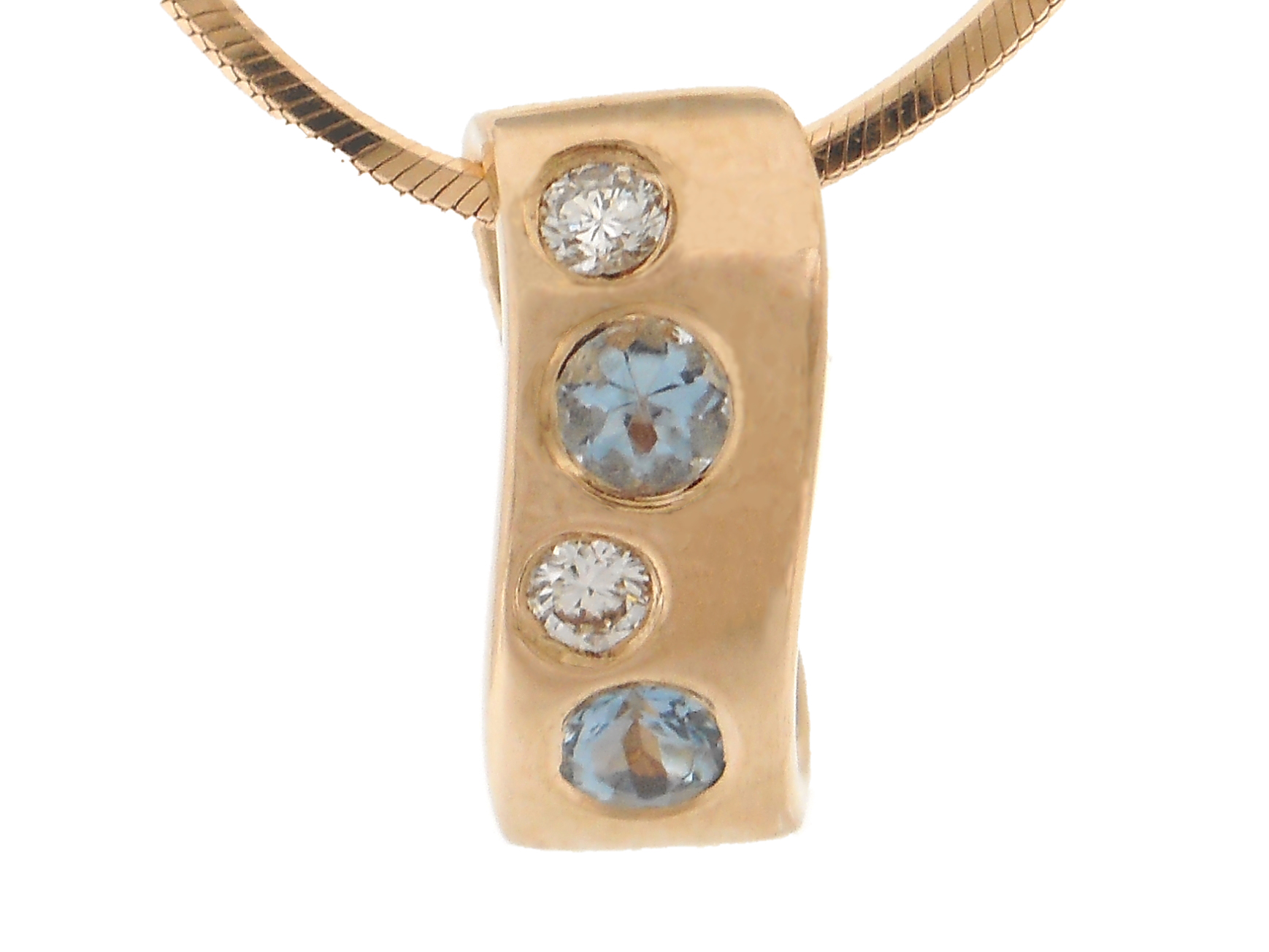 美品★4℃ YG ネックレス ダイヤモンド アクアゴールド K10 4℃アクアゴールド ネックレス | 112346123803 | 【公式】4