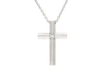 TIFFANY＆CO　ティファニー　貴金属・宝石　クロスネックレス　ダイヤモンド　3.4g　十字架　2143100406421　【200】