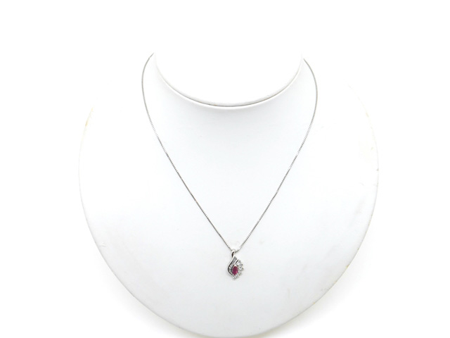 JEWELRY 貴金属・宝石 ネックレス プラチナ PT850/PT900 ルビー