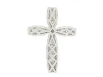 十字架GODチューリップ50万円です。 JEWELRY 貴金属・宝石 トップ ホワイトゴールド K18WG ダイヤモンド