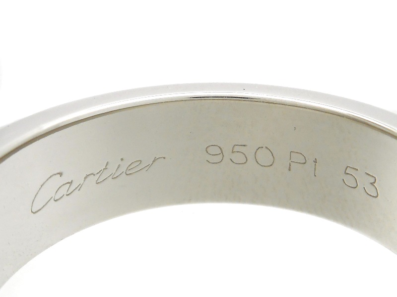 Cartier カルティエ Pt950 プラチナ 4g ラブリング 指輪 49 Cartier カルティエ ラブ リング 指輪 PT950 プラチナ 53号 日本