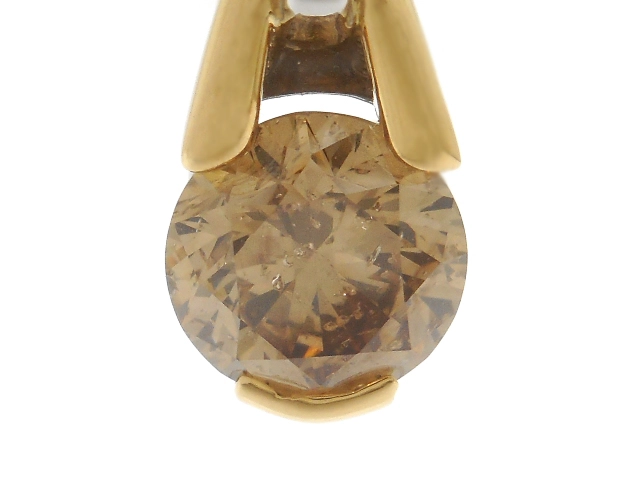 JEWELRY　貴金属・宝石　ネックレス　K18　ゴールド　プラチナ　PT850/PT900　ブラウンダイヤモンド　4.3g（2143000731234）【200】