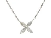 JEWELRY　ジュエリー　貴金属・宝石　ダイヤモンドネックレス　WG　ホワイトゴールド　約2.1g　2143700187218【200】
