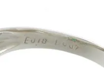 JEWELRY　貴金属・宝石　リング　プラチナ　PT900　エメラルド　ダイヤモンド　3.9g　12号（2121000025997）【200】