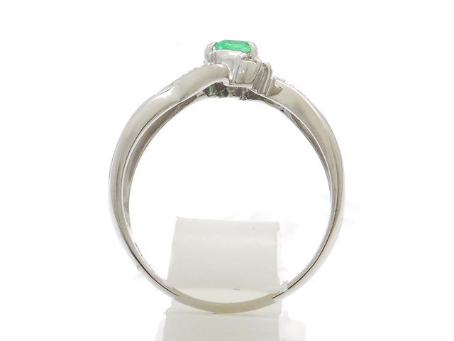 JEWELRY 貴金属・宝石 リング プラチナ PT900 エメラルド ダイヤモンド