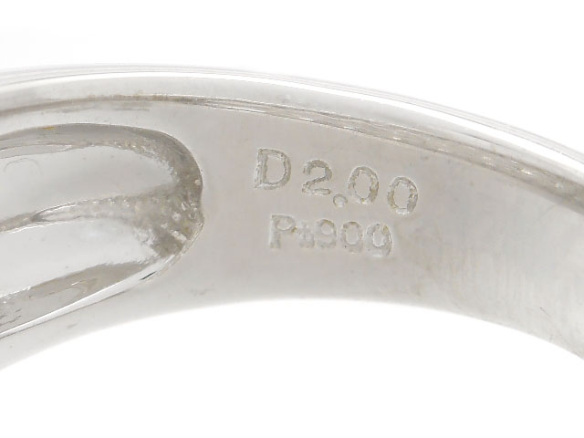 JEWELRY 貴金属・宝石 ダイヤリング 指輪 PT900 プラチナ ダイヤモンド ...