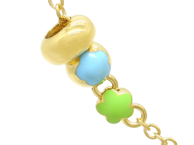 Ponte Vecchio　ポンテヴェキオ　ネックレス　K18　ゴールド　エナメル　飛行機　27.8g　2143700205646　【200】