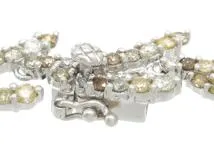 JEWELRY　ダイヤモンド　ネックレス　ブラウンダイヤ　K18WG　ホワイトゴールド　D14.50ct　36.8g　2120500196565　【200】