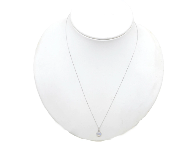 JEWELRY　ジュエリー　貴金属・宝石　オパール　ネックレス　WG　ホワイトゴールド　約1.3g　2141000347899【200】