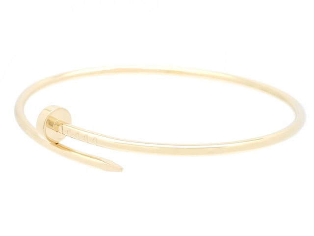 Cartier　カルティエ　ジュストアンクル　ブレスレット　YG　イエローゴールド　9.4g　17号　2143000659453　【200】
