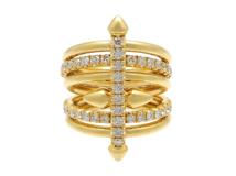 TIFFANY&CO ティファニー　タイタン5ロウリング　YG　イエローゴールド　ダイヤモンド　D1.70ct　20.2g　11号　73471575　2143100519985　【200】