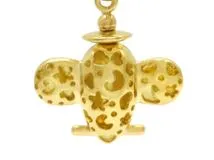 Ponte Vecchio　ポンテヴェキオ　ネックレス　K18　ゴールド　エナメル　飛行機　27.8g　2143700205646　【200】