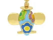 Ponte Vecchio　ポンテヴェキオ　ネックレス　K18　ゴールド　エナメル　飛行機　27.8g　2143700205646　【200】