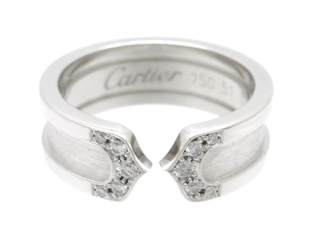 Cartier カルティエ 貴金属・宝石 C2リング ロゴリング ダイヤリング 