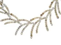 JEWELRY　ダイヤモンド　ネックレス　ブラウンダイヤ　K18WG　ホワイトゴールド　D14.50ct　36.8g　2120500196565　【200】