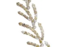 JEWELRY　ダイヤモンド　ネックレス　ブラウンダイヤ　K18WG　ホワイトゴールド　D14.50ct　36.8g　2120500196565　【200】