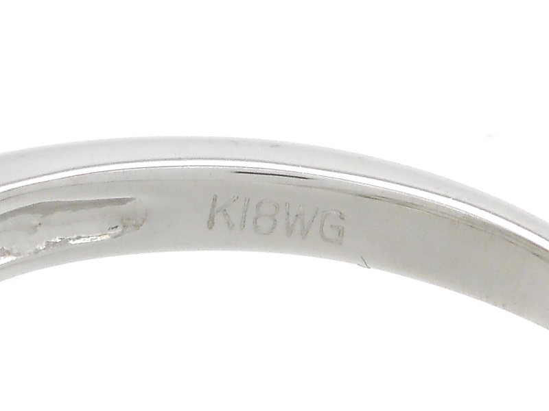 JEWELRY ダイヤモンド リング ハート K18WG ホワイトゴールド D0.09ct