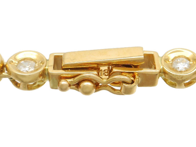 JEWELRY 貴金属・宝石 ダイヤモンド ブレスレット テニスブレス K18