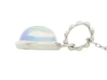 JEWELRY　ジュエリー　貴金属・宝石　オパール　ネックレス　WG　ホワイトゴールド　約1.3g　2141000347899【200】