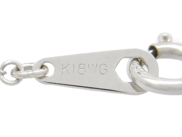 JEWELRY　ジュエリー　貴金属・宝石　オパール　ネックレス　WG　ホワイトゴールド　約1.3g　2141000347899【200】